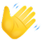 Waving hand emoji